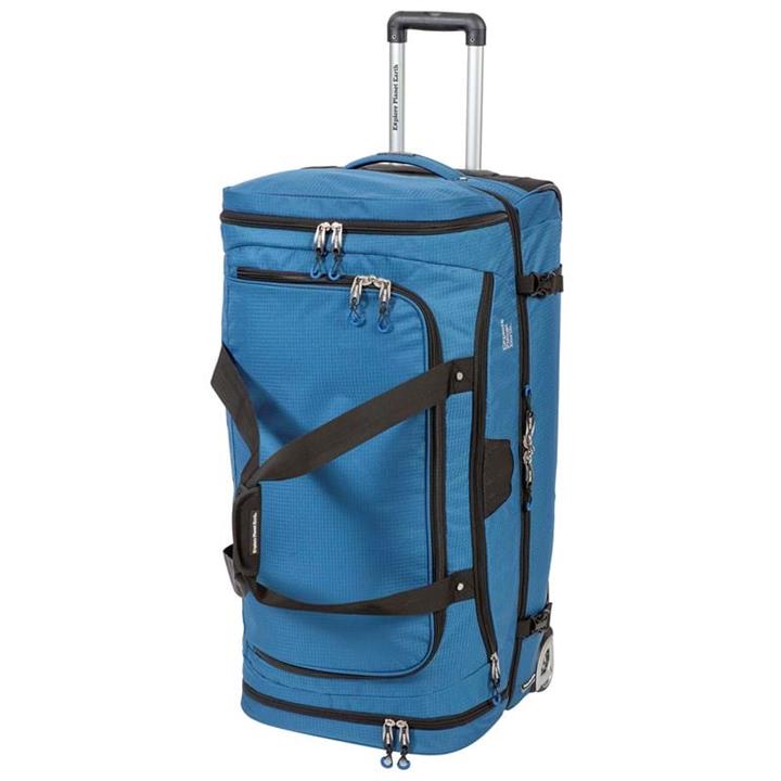 Explore Planet Earth Madrid 110 Litre Blue Travel Roller Bag with ...