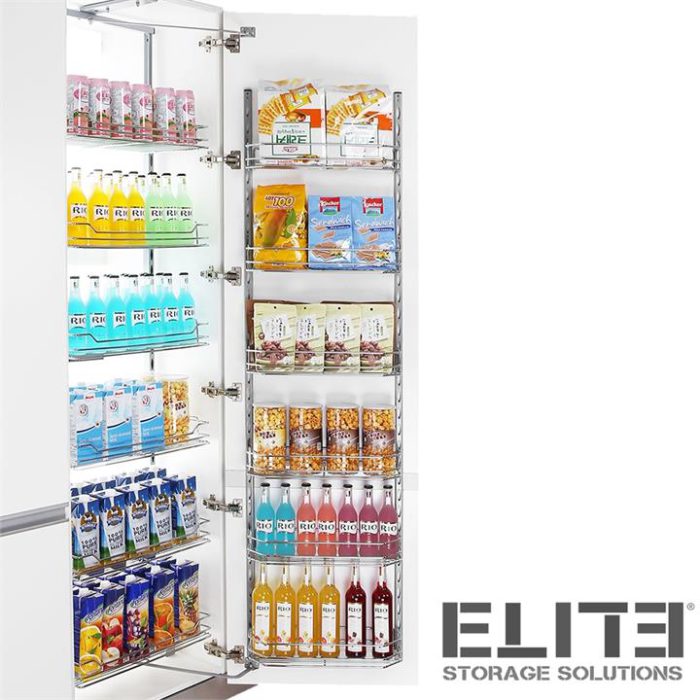 Larder Open Out Tandem Pantry - Adjustable Height - for 450mm or 600mm Cabinet - Internal Unit