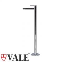 Molla Floor Standing Bath Mixer with Swivel Spout - Luxury Chrome