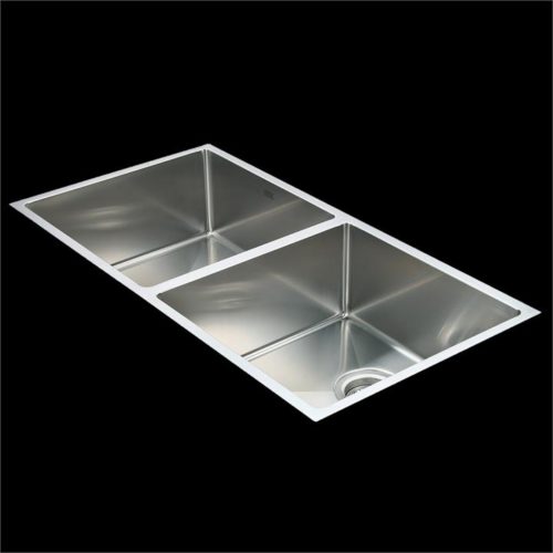Stainless Steel Kitchen Sink - Double Bowl Round Corners - 1.0mm Thick