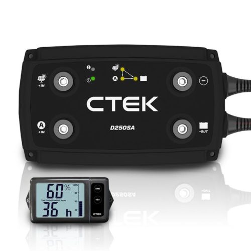 CTEK 20A OFF GRID Battery Charging System with D250SA and Digital Display Monitor for Wind and Solar