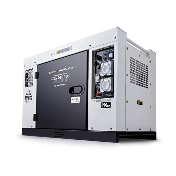 GENPOWER 8.4kVA Max 6kVA Rated Diesel Generator Single Phase Commercial RCD