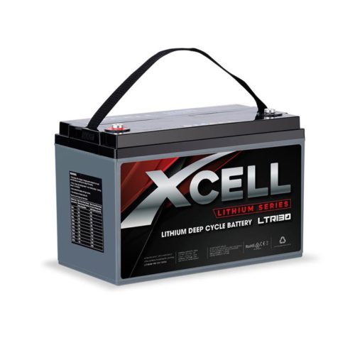X-CELL 130Ah 12v Lithium-Iron LiFePO4 Deep Cycle Battery with BMS