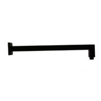 Blaze Square Black Wall Mounted Shower Arm 400mm