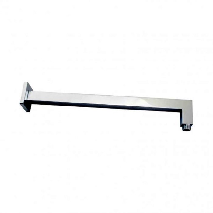 Blaze Square Chrome Brass Wall Mounted Shower Arm 400mm