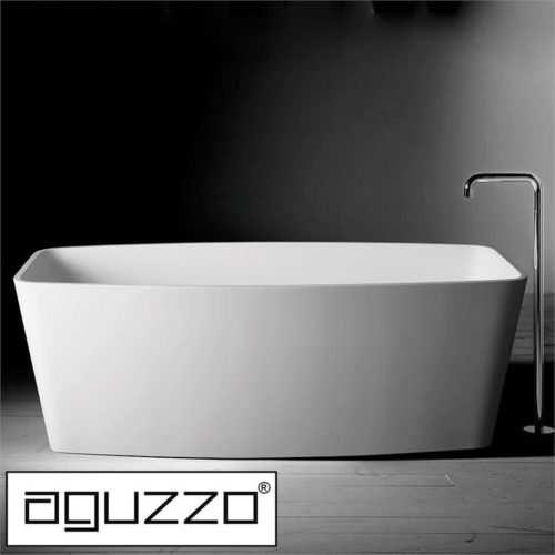 Brennero Artstone Matte White Freestanding Bath - Rectangular - 1690mm