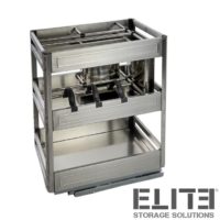 CHEF Undercounter Pull Out Organiser - Bottom Mounted - for a 300mm Cupboard