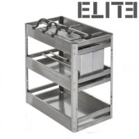 Chef Kitchen Pull-Out Cupboard Organiser - to suit a 300mm cupboard