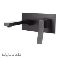 Cortina Wall Mounted Mixer with Spout - Matte Black