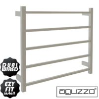 EZY FIT Heated Towel Rail - Square Tube - Dual Wired - (W750mm x H700mm) - Polished SS