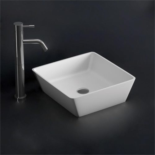 Enna Artstone Bathroom Basin - Square - 380mm x 380mm