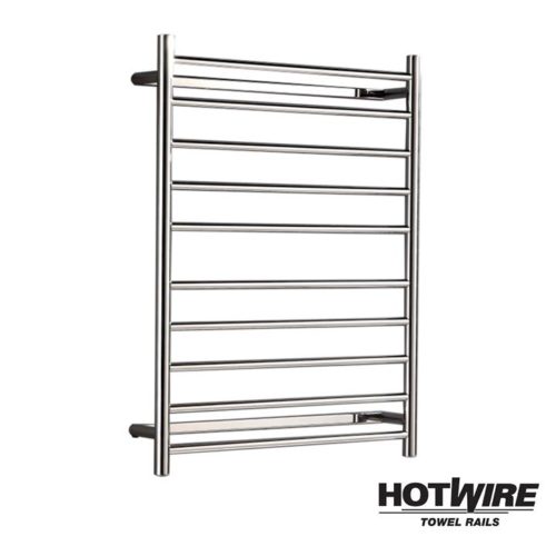 Hotwire -  Unheated Towel Ladder - Round Bar (H900mm x W700mm)