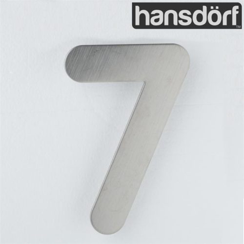 House number - Stainless steel - 150mm - 7