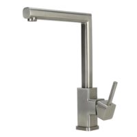 Isar Stainless Steel Kitchen Mixer Tap - Brushed