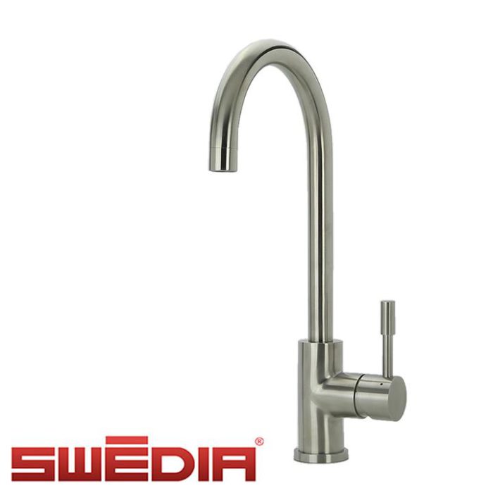 Klaas - Stainless Steel Kitchen Mixer Tap - Brushed - Optional Pull-Out