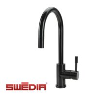 Klaas - Stainless Steel Kitchen Mixer Tap - Satin Black Finish - with Pull Out