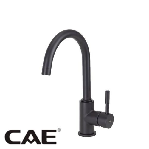 Milana Solid Brass Laundry or Kitchen Mixer Tap - Matte Black