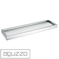 Montangna Glass Shelf with Stainless Steel Frame