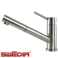 Oskar - Stainless Steel Kitchen Mixer Tap -Brushed Finish - with Pull Out