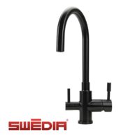 Otto - Stainless Steel Kitchen Mixer Tap with Filtered Water Outlet - Satin Black Finish