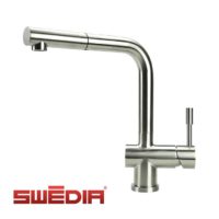 Sigge - Stainless Steel Kitchen Mixer Tap With Pull-Out - Brushed