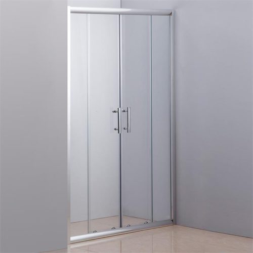 Sliding Double Door Safety Glass Shower Screen - 1200mm