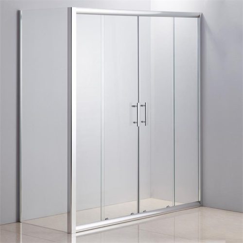 Sliding Double Door Safety Glass Shower Screen Enclosure  - 1700mm X 700mm