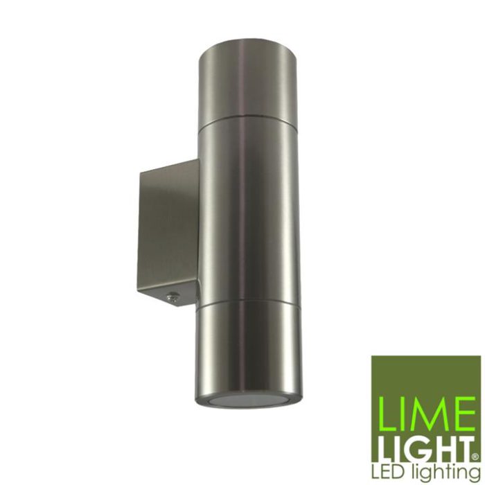 Sorrento Wall Mounted Up and Down Light - 240V LED - 3mm 316 Stainless Steel