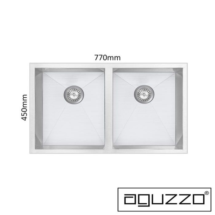 Stainless Steel Kitchen Sink - 770mm Double Bowl