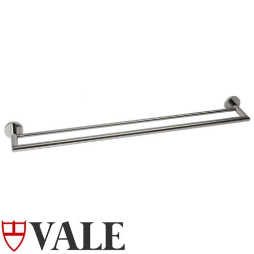 Symphony Stainless Steel Double Towel Rail (750mm)