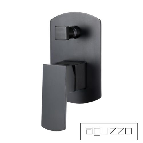 Terrus Shower Mixer with Diverter - Wall Mounted - Matte Black