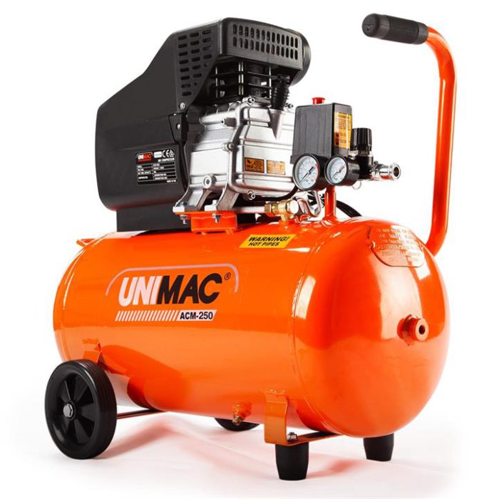 UNIMAC Portable Electric Air Compressor 24L 2HP Direct Drive - ACM-250